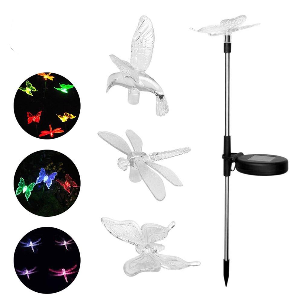 Bunte LED-Gartenlichter