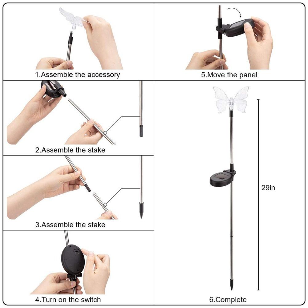 Bunte LED-Gartenlichter