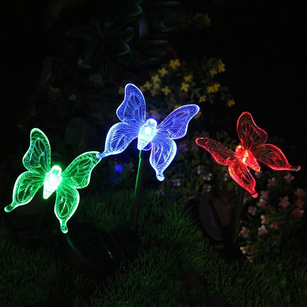 Bunte LED-Gartenlichter