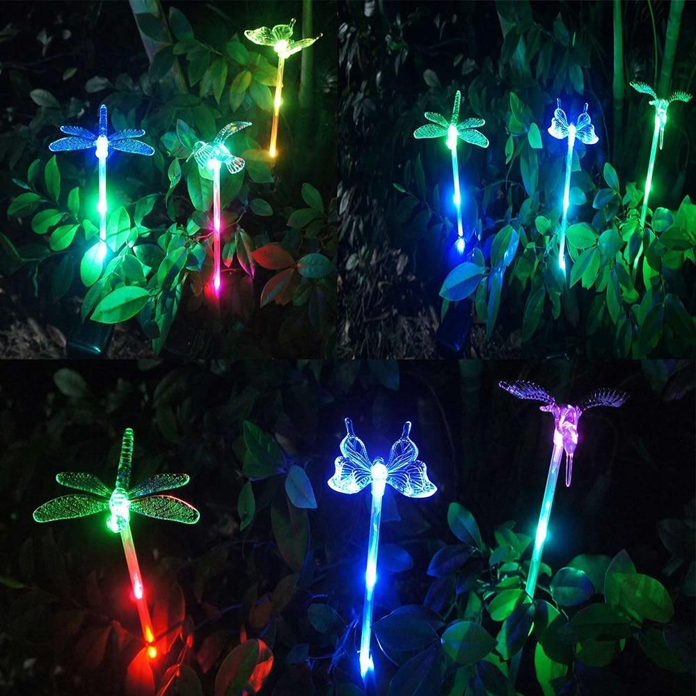 Bunte LED-Gartenlichter
