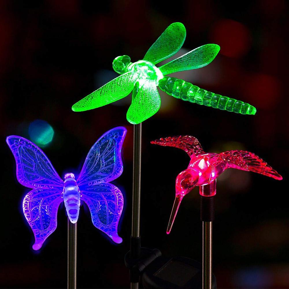 Bunte LED-Gartenlichter